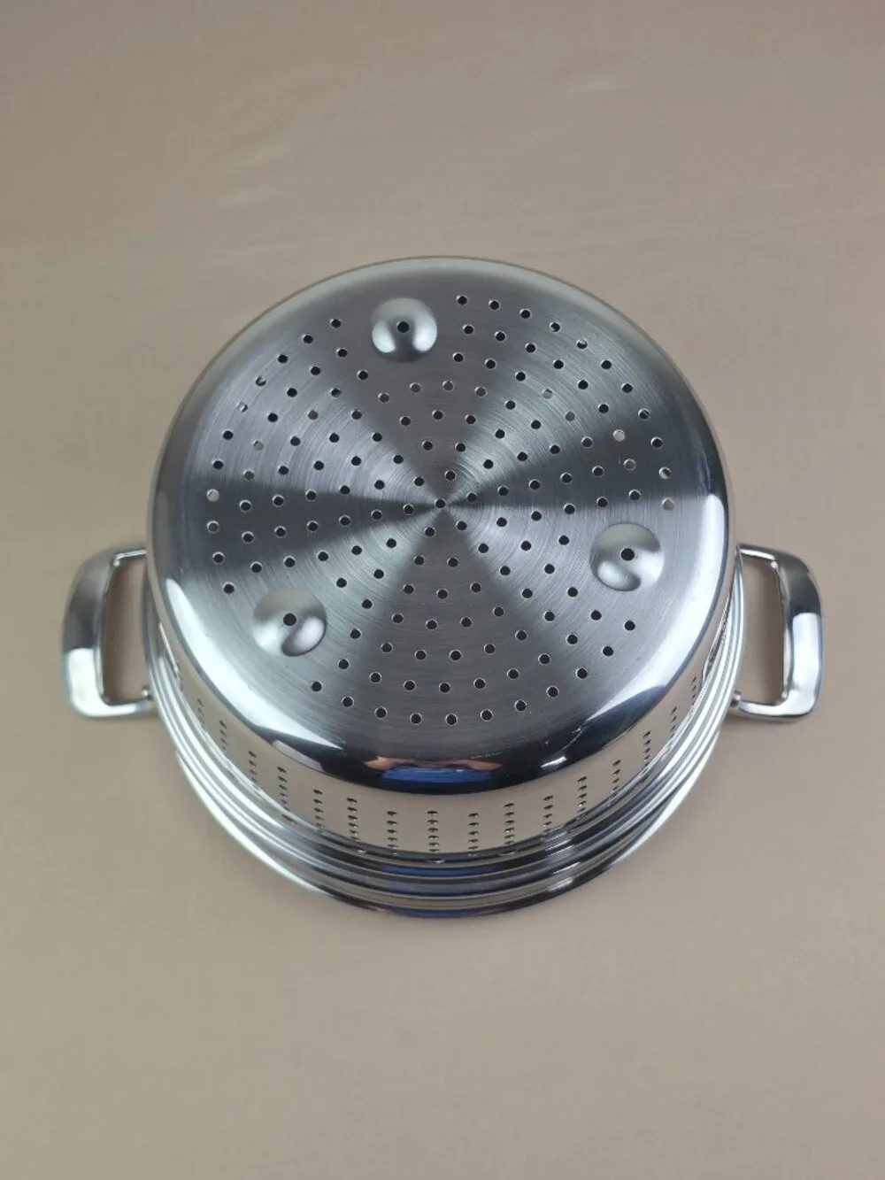 All-Clad 7 Quart Stainless Steel Pasta Strainer Collander Stockpot Insert